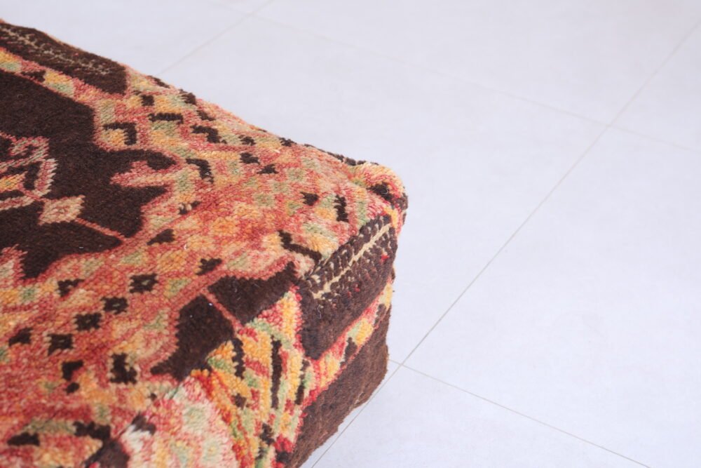 Vintage Handmade Moroccan Ottoman Pouf - Image 5