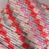 Colorful Moroccan Shaggy Floor Cushion - Image 3
