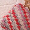 Colorful Moroccan Shaggy Floor Cushion - Image 5