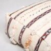 White Moroccan Poufs with Fringe - Image 3