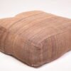 Minimalist Solid Brown Moroccan Pouf