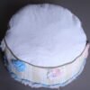 Round Handira Pouf in Pastel Pink & Blue - Image 6