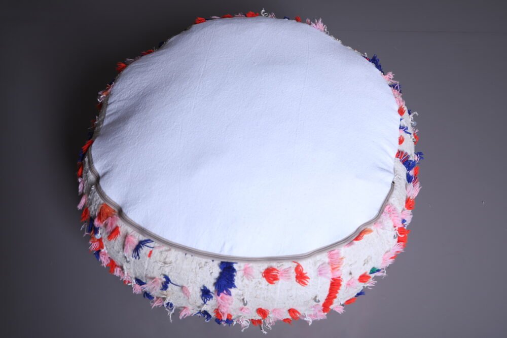 Colorful Handira Round Pouf - Image 5