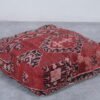 Bold Red Moroccan Ottoman Pouf - Image 2