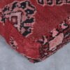 Bold Red Moroccan Ottoman Pouf - Image 3