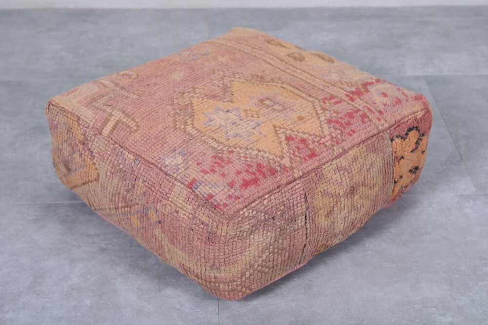 Rustic Kilim Ottoman Pouf - Image 2