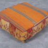 Vintage Yellow Kilim Berber Pouf - Image 5