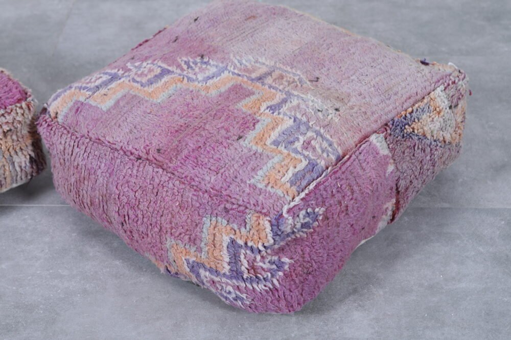Two Moroccan vintage ottoman pouf - Image 2