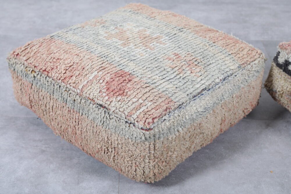 Light-Toned Moroccan Ottomans Poufs - Image 5