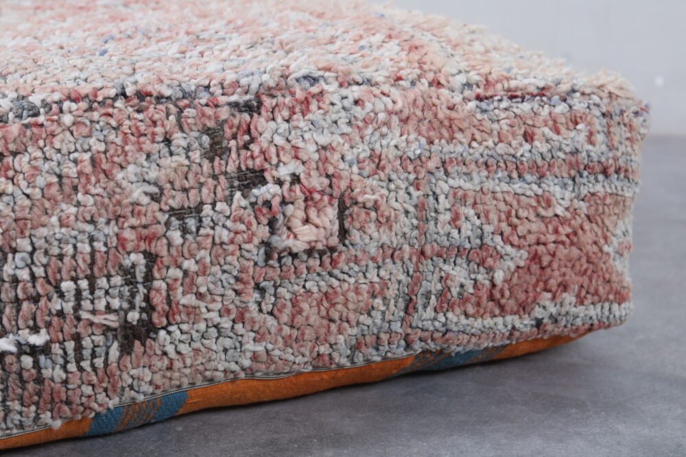 Pair of Moroccan Wool Ottomans Poufs - Image 3