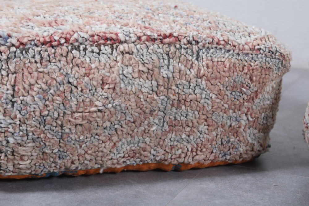 Pair of Moroccan Wool Ottomans Poufs - Image 6