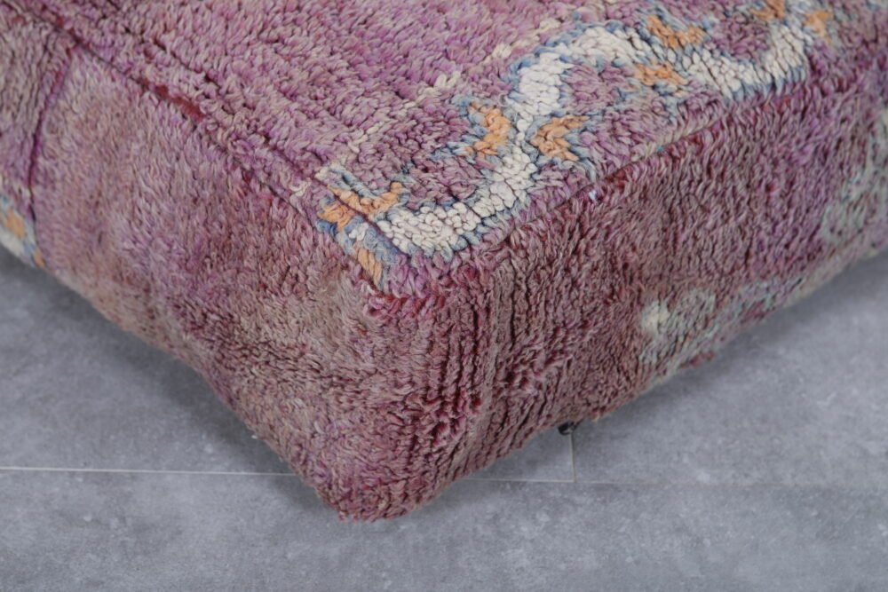 Faded Lavender Moroccan Floor Poufs - Image 3