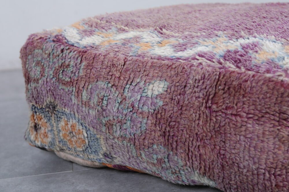 Faded Lavender Moroccan Floor Poufs - Image 6
