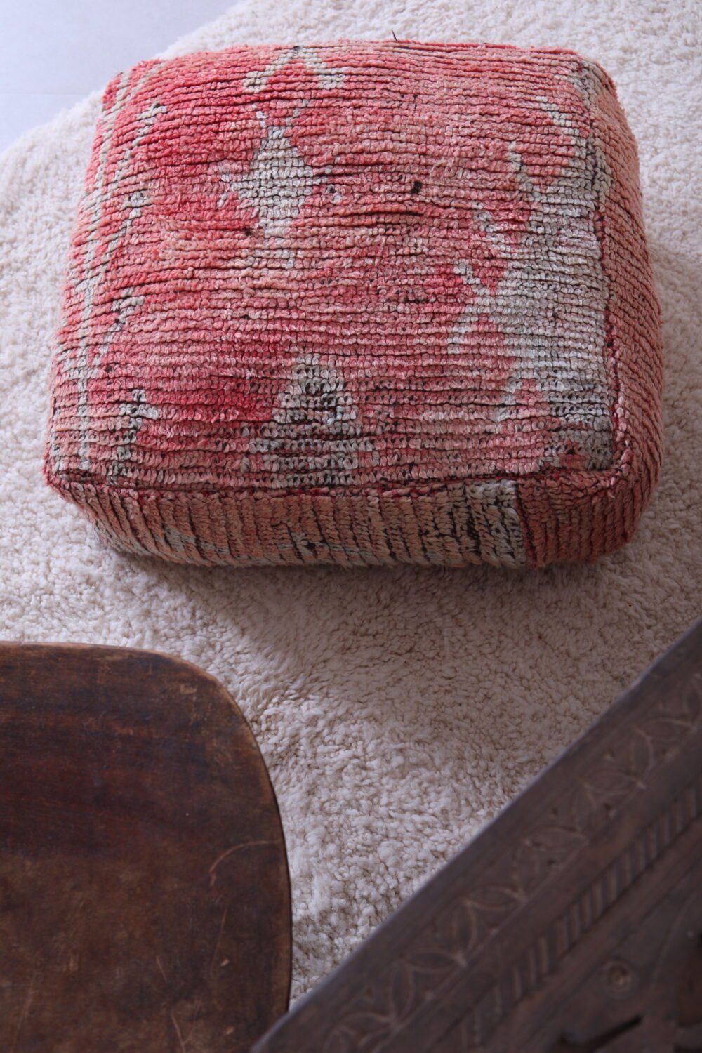 Blush Pink Moroccan Pouf - Image 6