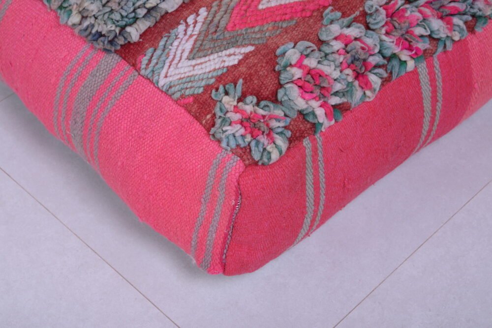 Bright Vintage Moroccan Pouf - Image 2