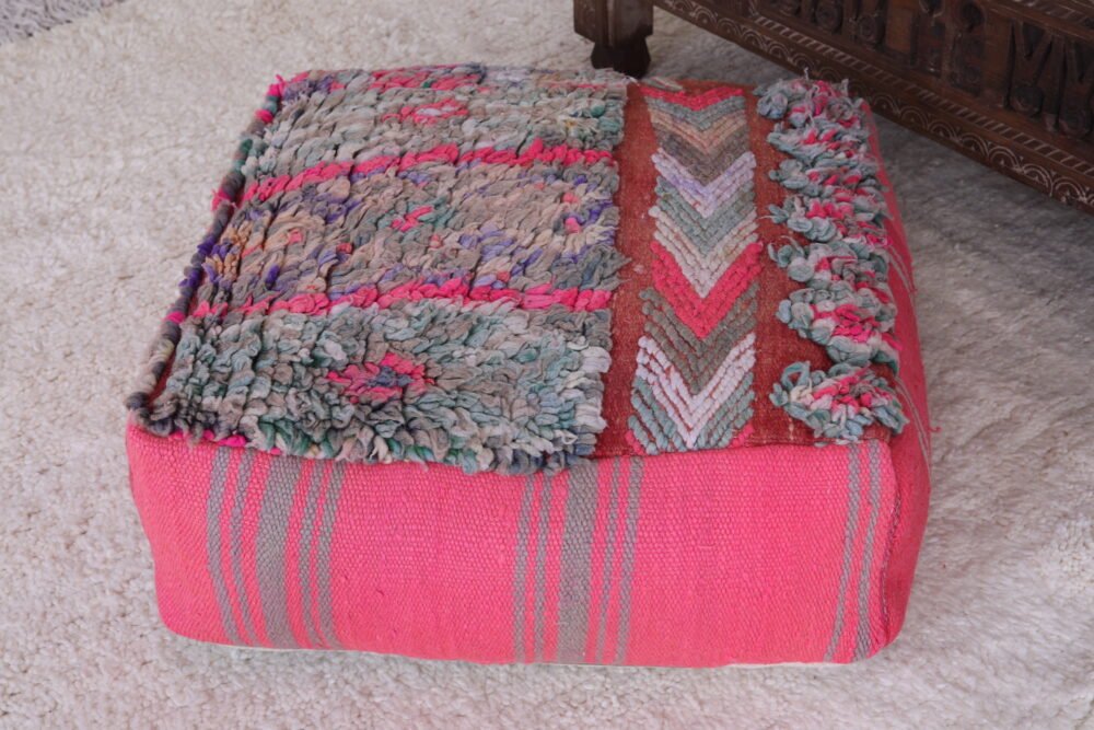Bright Vintage Moroccan Pouf - Image 5