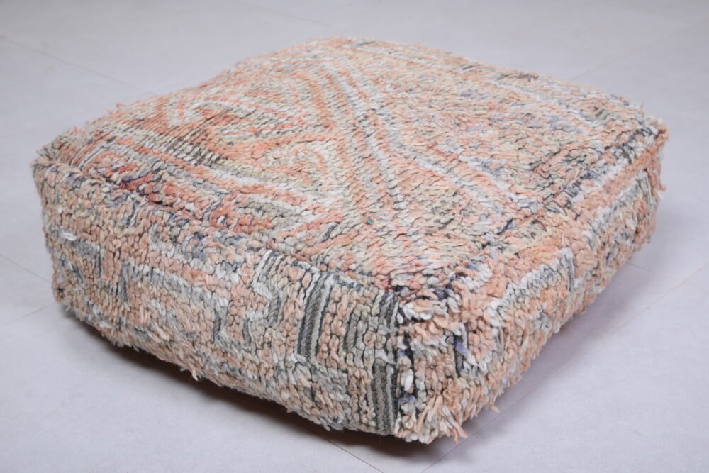 Vintage Wool Floor Cushions in Soft Pastels - Image 4