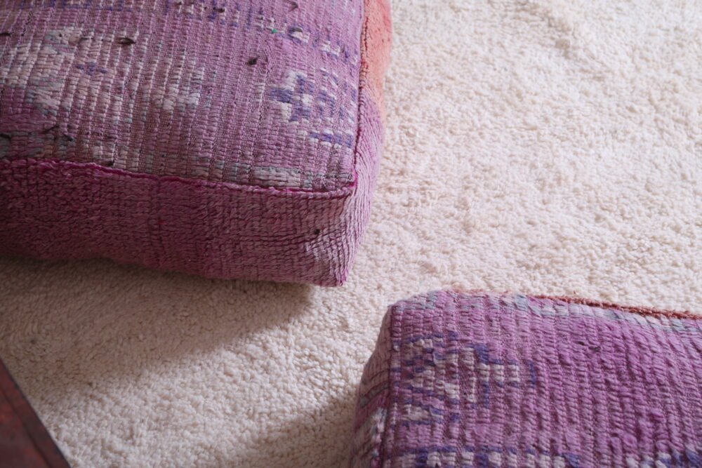 Vintage Tribal Wool Floor Cushions - Image 8