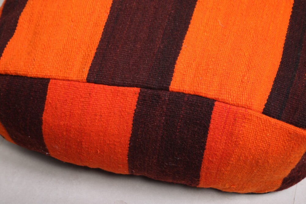 Moroccan Kilim Pouf Seat - Image 3
