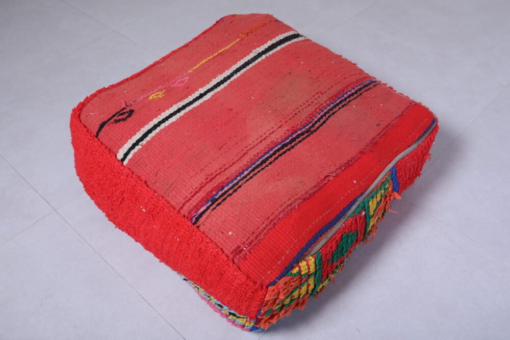 Multicolor Handmade Moroccan Pouf - Image 5