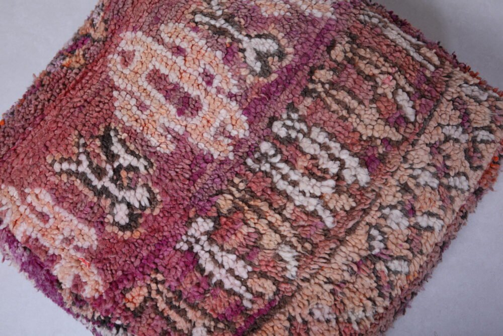 Berber Style Wool Ottoman Pouf - Image 3