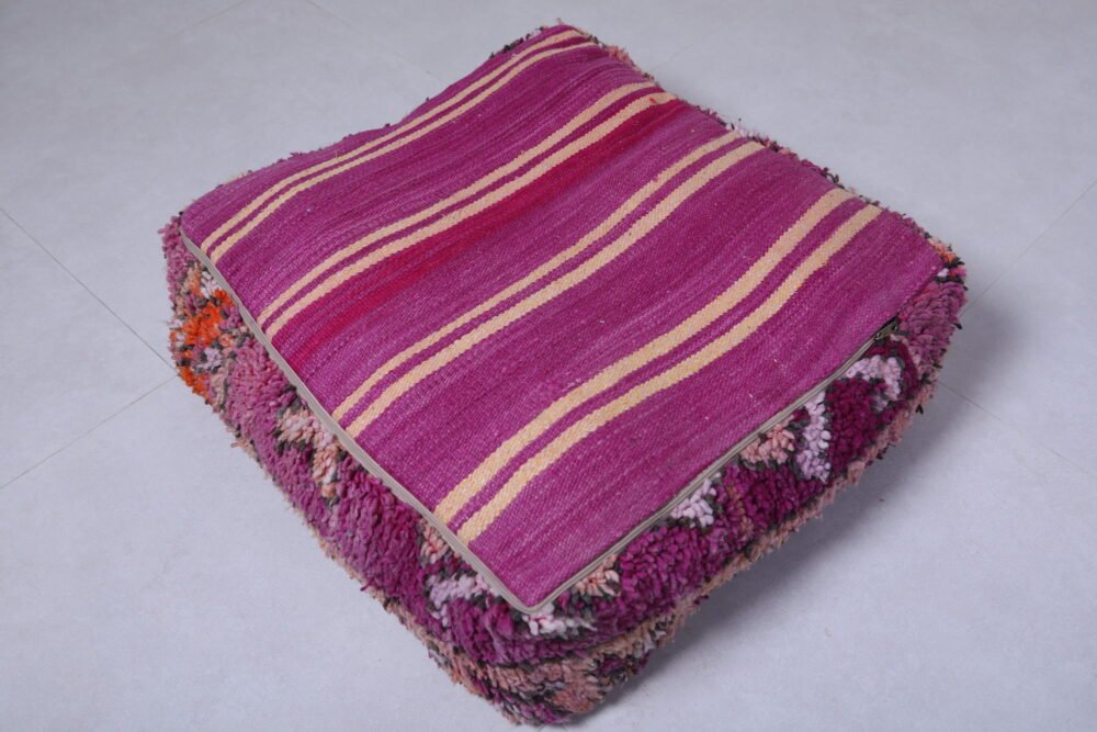 Berber Style Wool Ottoman Pouf - Image 5