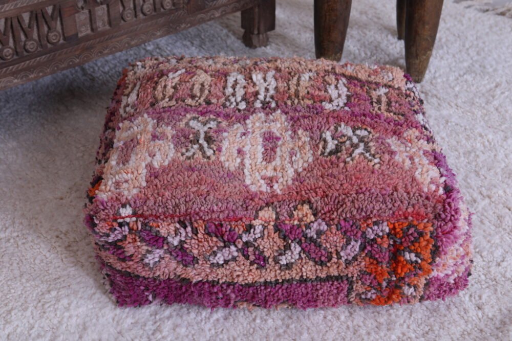 Berber Style Wool Ottoman Pouf - Image 6