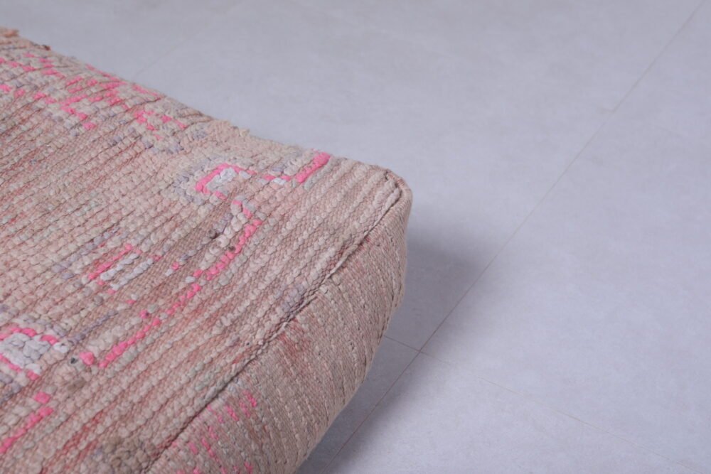 Handwoven Moroccan Kilim Pouf - Image 2