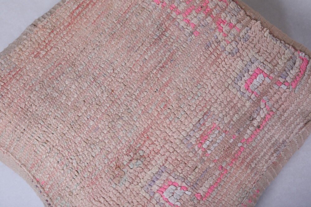 Handwoven Moroccan Kilim Pouf - Image 3