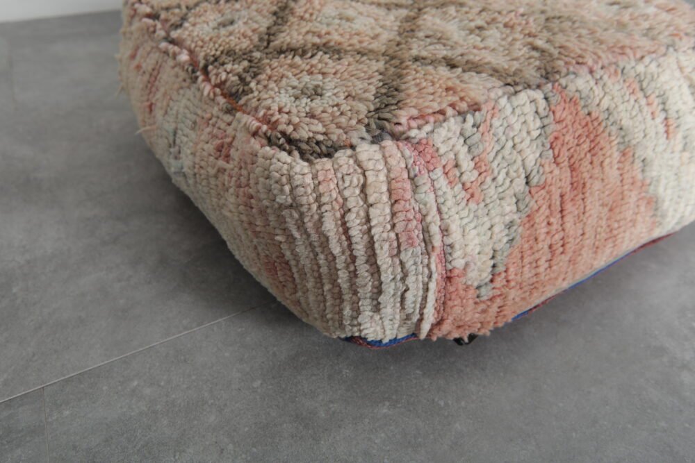 Diamond Pattern Moroccan Pouf - Image 3