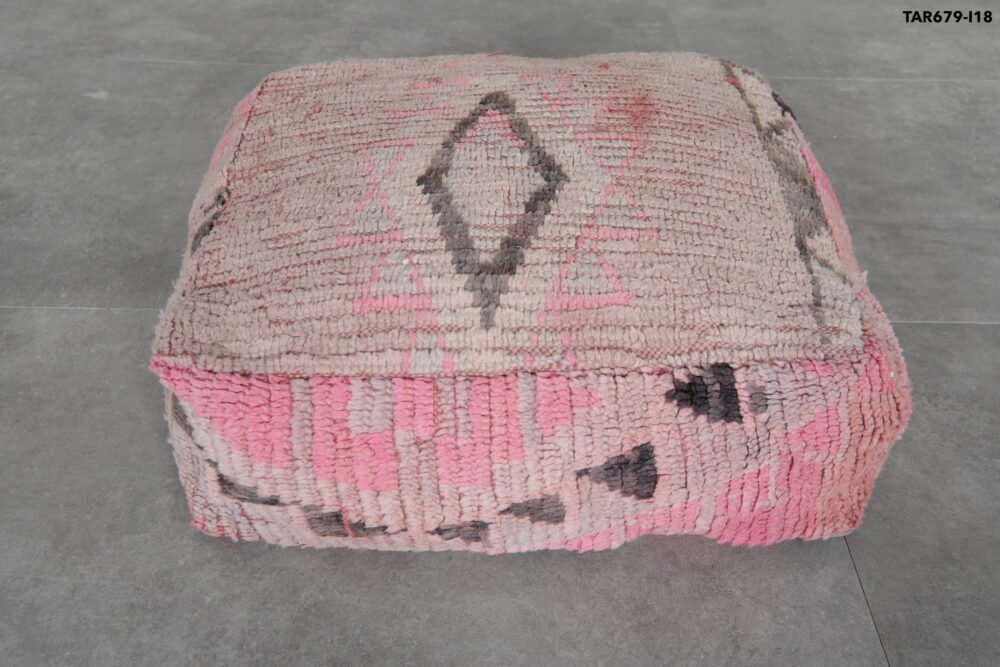 Diamond Pattern Vintage Floor Cushion - Image 4