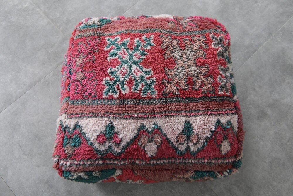 Handwoven Boho Floor Cushion - Image 4