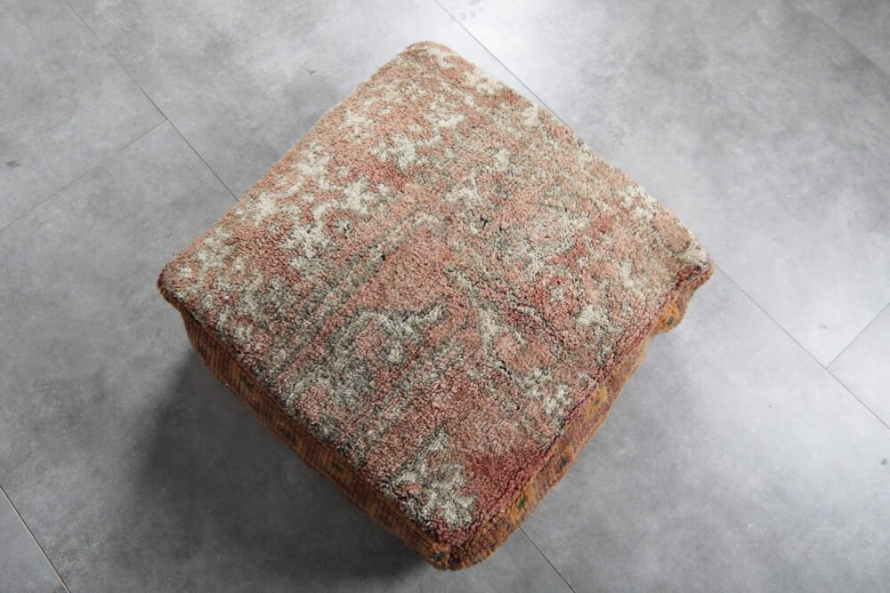 ottoman Vintage Kilim Moroccan Pouf - Image 2