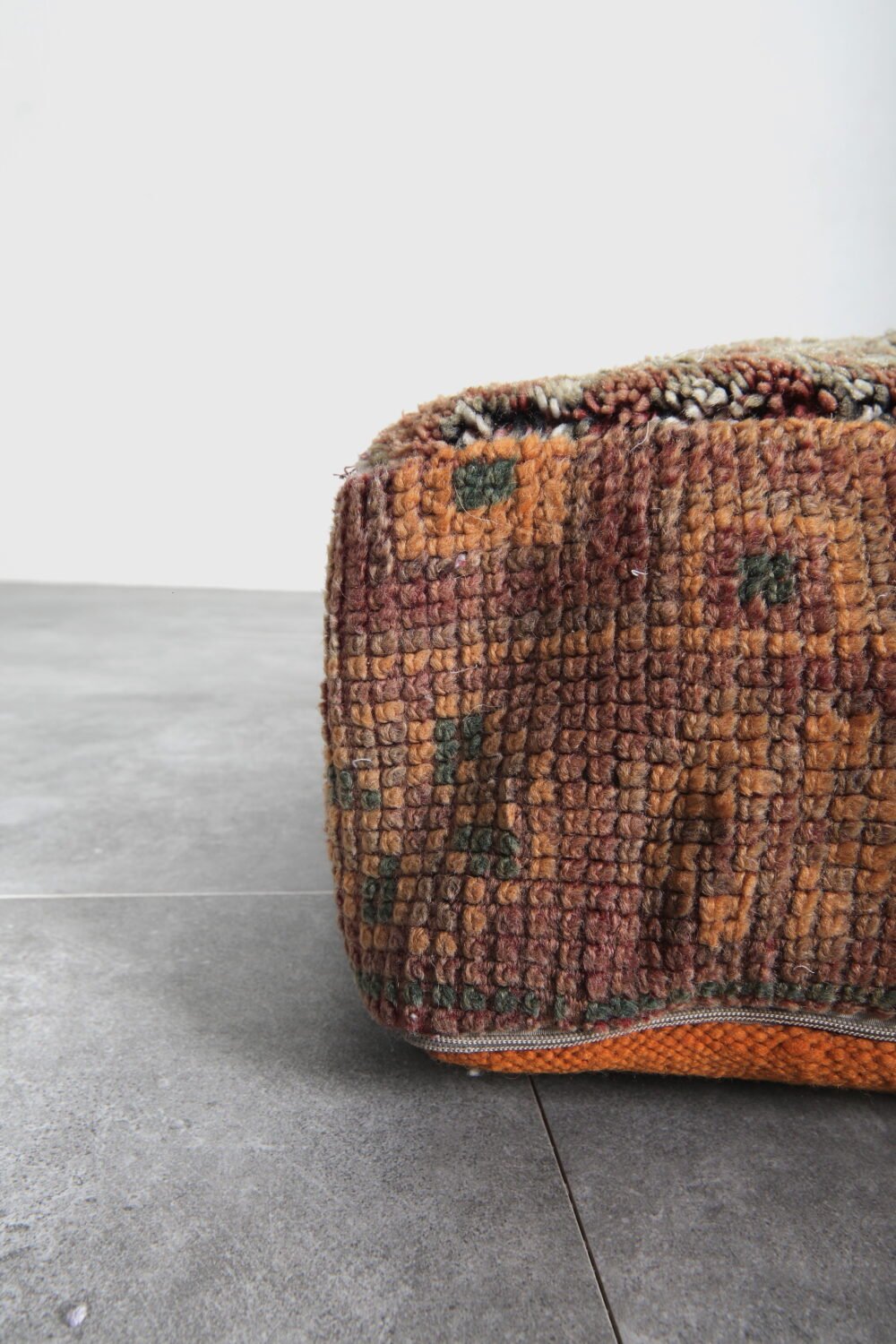 ottoman Vintage Kilim Moroccan Pouf - Image 5