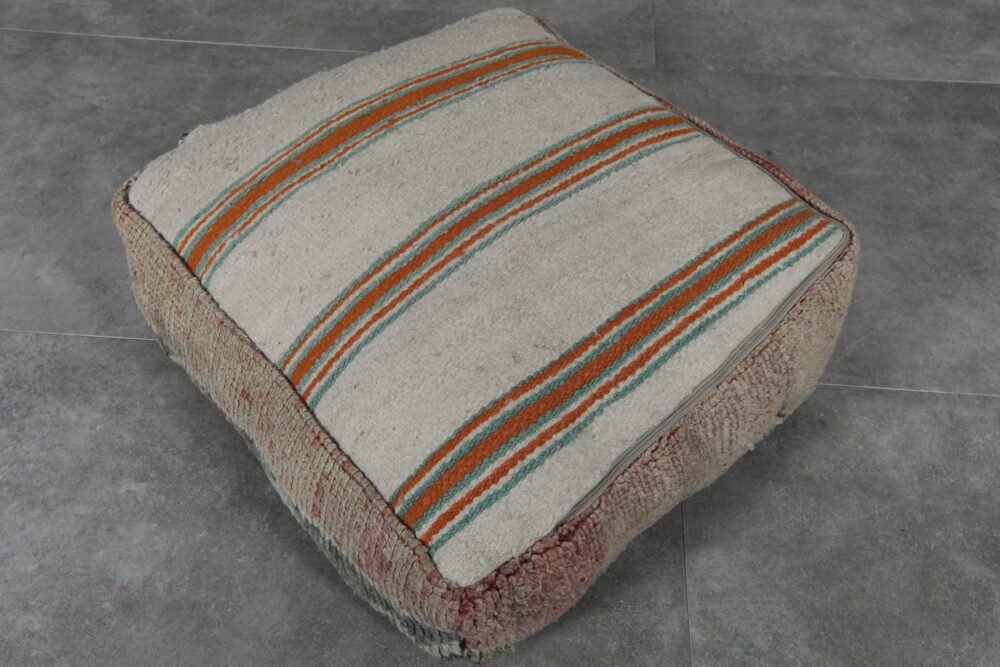 Vintage Berber Chevron Floor Cushion - Image 5