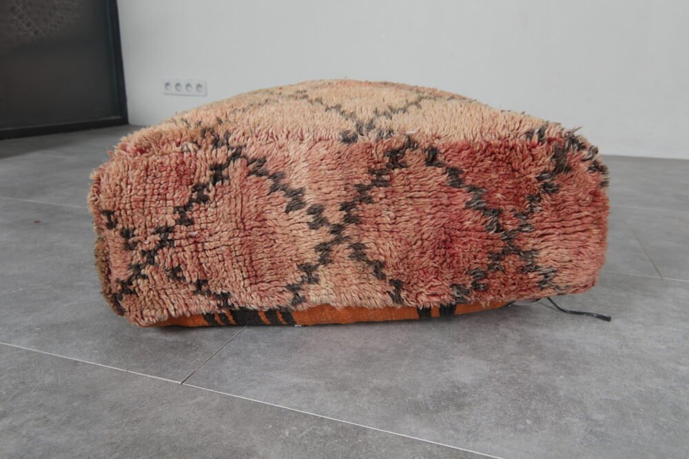 Vintage Brown Moroccan Pouf - Image 3