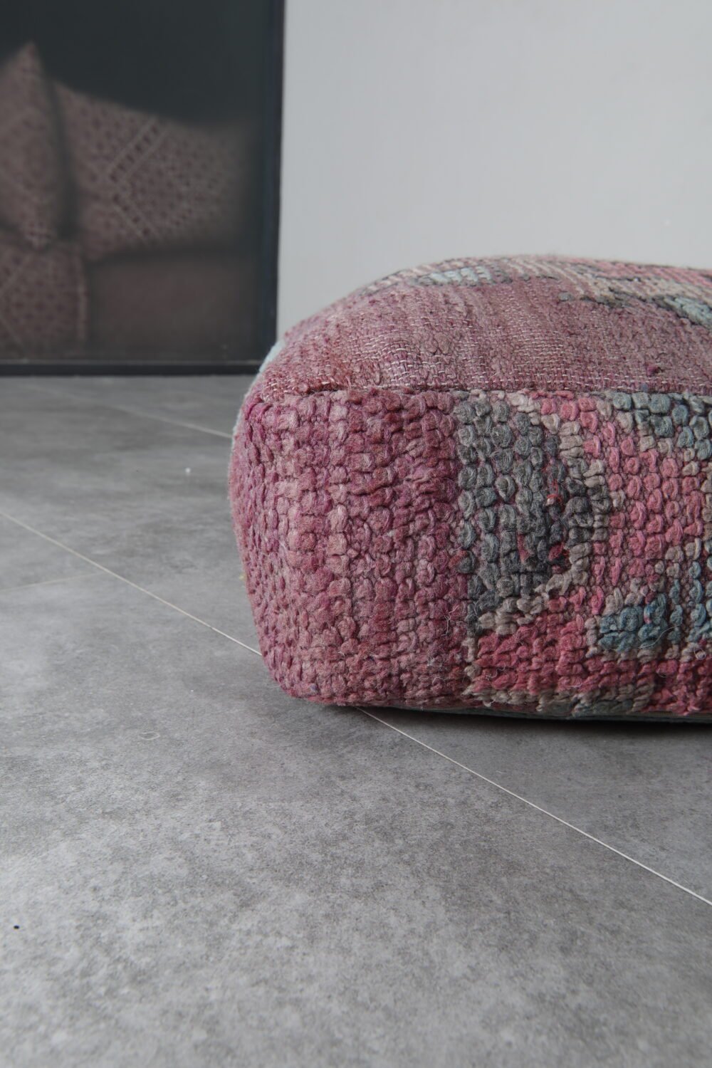 Soft Purple Moroccan Pouf - Image 5