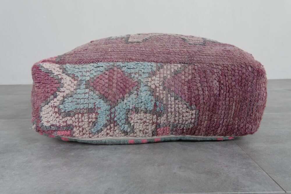 Soft Purple Moroccan Pouf - Image 6