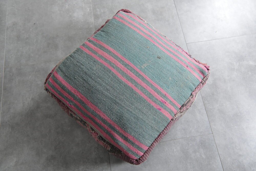 Soft Purple Moroccan Pouf - Image 7