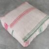 Cream Moroccan Poufs with Pastel Stripes - Image 6