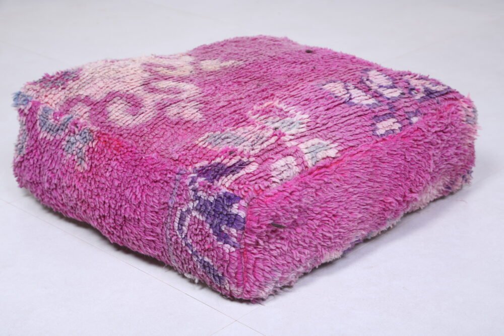 Moroccan Wool Ottoman Pair - Image 6
