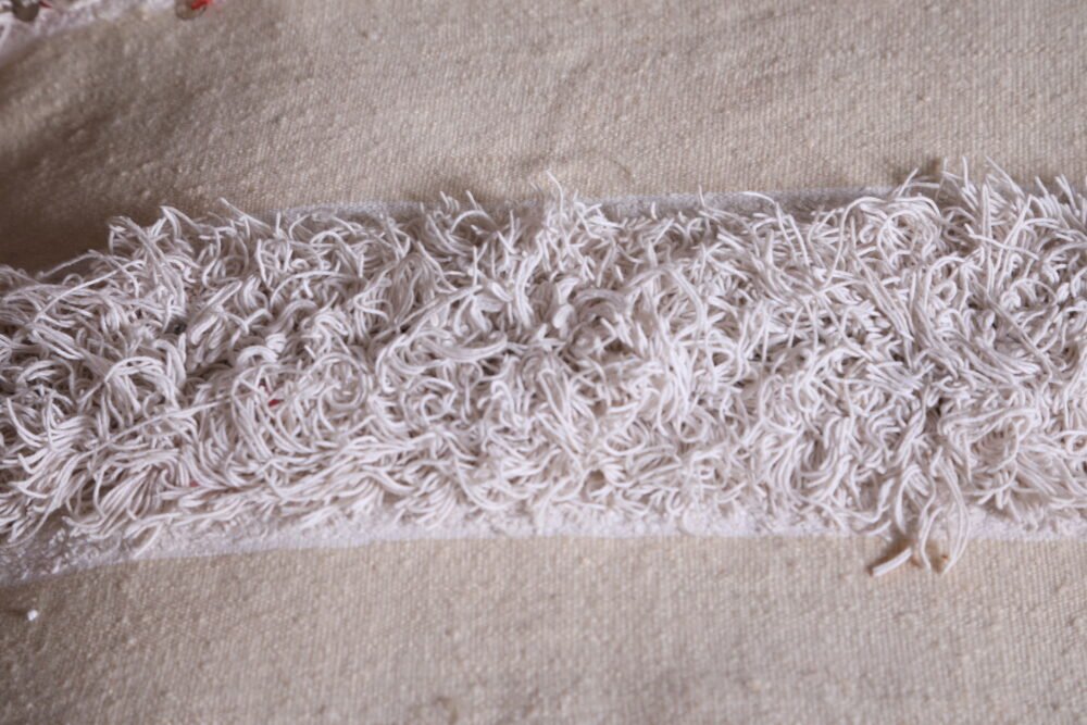 Moroccan Wedding Poufs | Cream Handira Floor Cushion Pair - Image 7