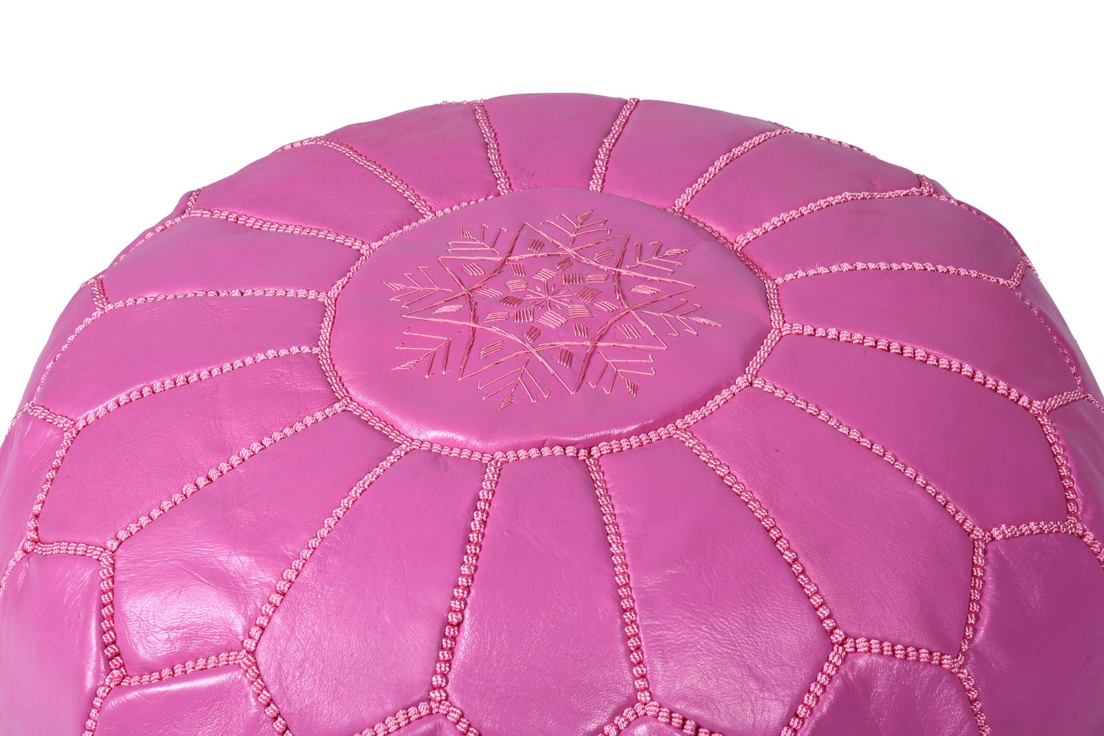 Moroccan pink pouf