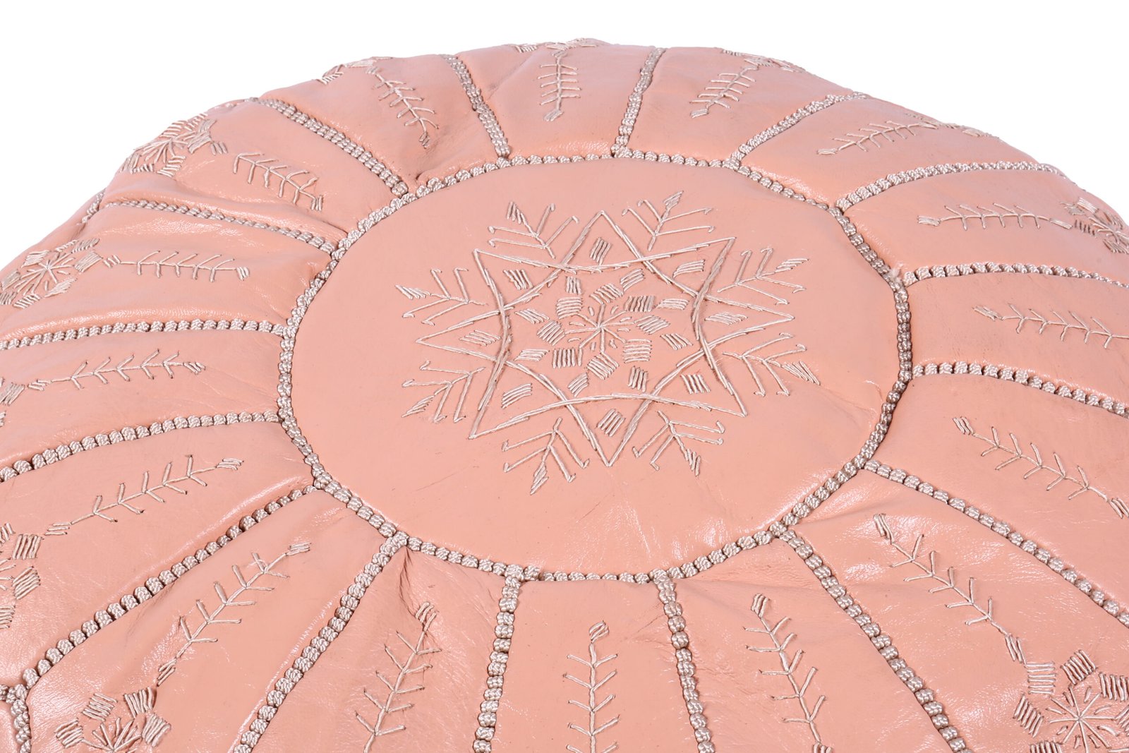 Blush Pink Moroccan Pouf
