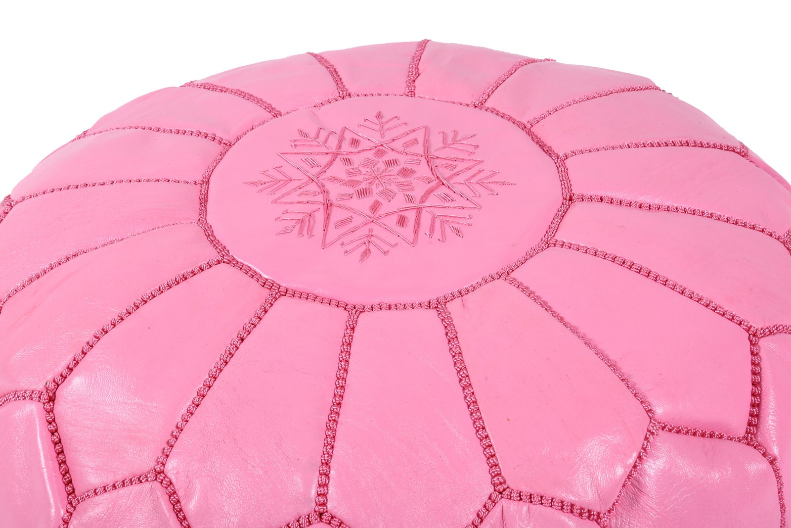 Pink Moroccan pouf