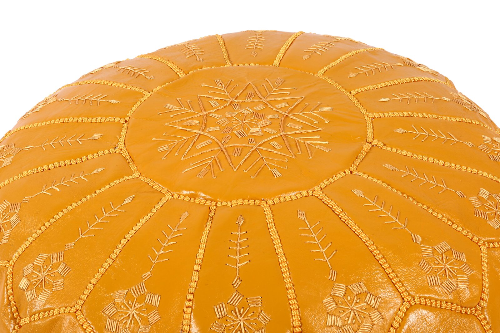 Yellow Moroccan Pouf