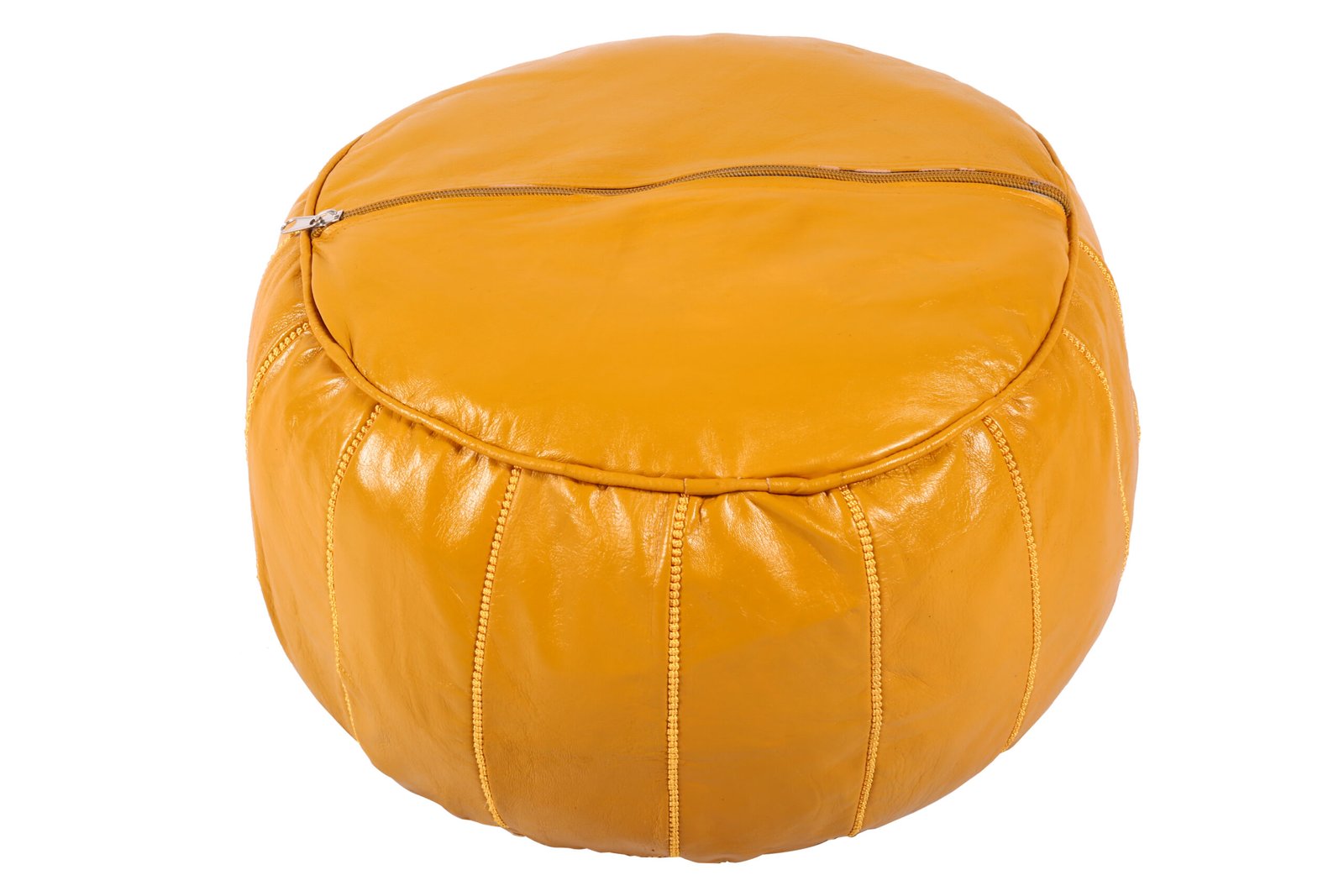Yellow Moroccan Pouf